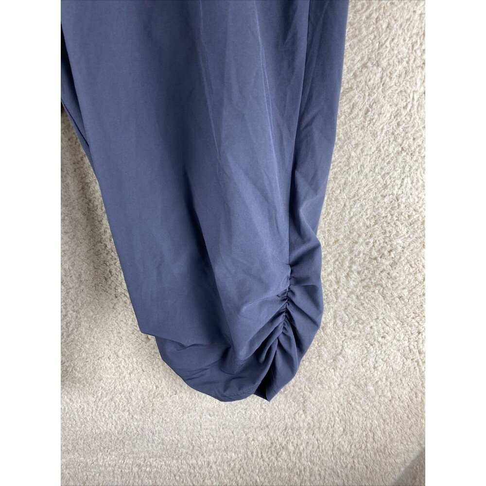 Ideology Womens Sz 38in Waist Gray Drawstring Waist Ruched Legs Capri Pants - Picture 6 of 9